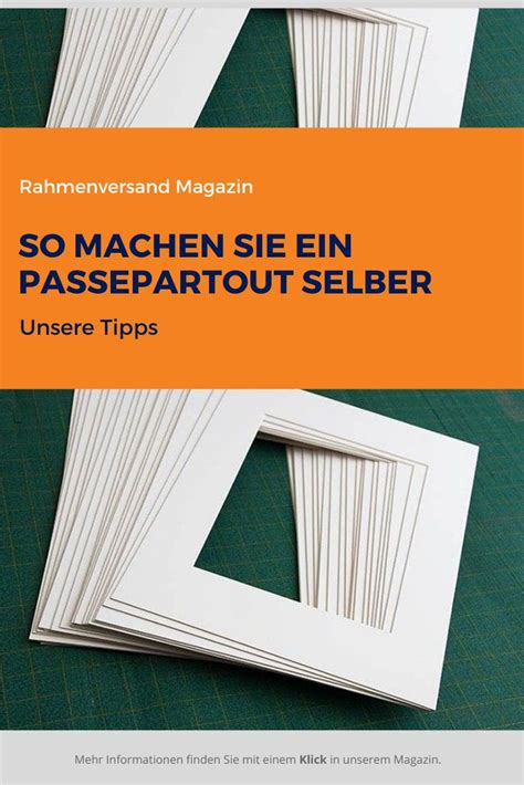 passepartout selber machen|Passepartout selber machen – Anleitung & Tipps